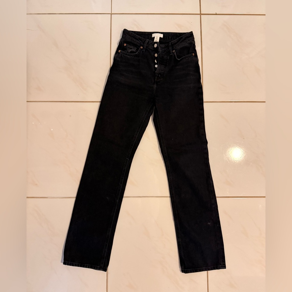 H&M Women's High Rise Black Jeans